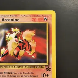 Vintage Pokemon League Promo Arcanine WotC Black Star Promo #6 - Image 3
