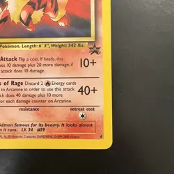 Vintage Pokemon League Promo Arcanine WotC Black Star Promo #6 - Image 4
