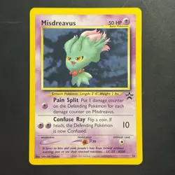 Pokemon Vintage Misdreavus 39/53 Wotc Black Star Promo September 2001 - Image 1
