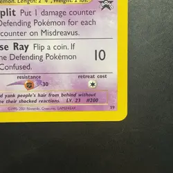 Pokemon Vintage Misdreavus 39/53 Wotc Black Star Promo September 2001 - Image 4