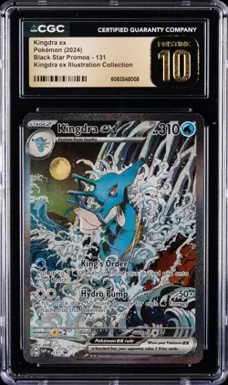 2024 POKEMON BLACK STAR PROMOS #131 KINGDRA EX CGC 10 PERFECT - Image 1