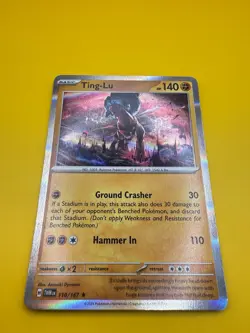 Ting-Lu 110/167 Holo Rare Twilight Masquerade Pokemon Card NM - Image 4