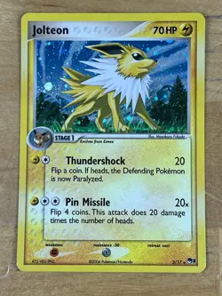 Jolteon 3/17 Rare Holo POP Series 3 2006 Pokemon TCG Card - Image 1