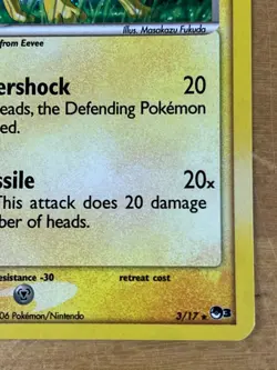 Jolteon 3/17 Rare Holo POP Series 3 2006 Pokemon TCG Card - Image 4
