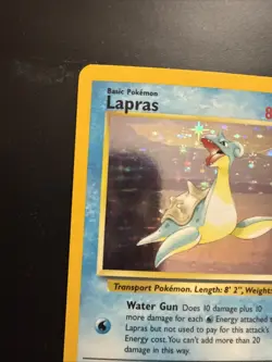 Pokemon TCG Lapras Fossil 10/62 Holo 1999-2000 Wizards Base Set Holo Rare - Image 2