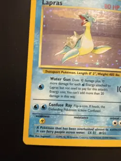 Pokemon TCG Lapras Fossil 10/62 Holo 1999-2000 Wizards Base Set Holo Rare - Image 5