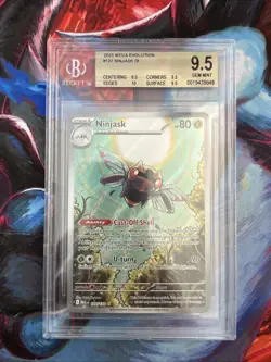 Pokemon Ninjask IR Mega Evolution Gem Mint Bgs 9.5 - Image 1