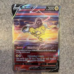 Pokemon Raikou V Ultra Rare Full Art Holo GG41/GG70 Crown Zenith 200 HP - Image 1