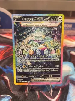 2024 Pokemon Stellar Crown Terapagos ex 170/142 Special Illustration Rare NM - Image 1