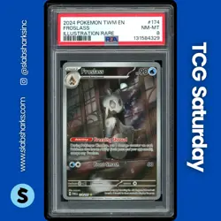 2024 POKEMON TWILIGHT MASQUERADE #174/167 FROSLASS ILLUSTRATION RARE PSA 8 - Image 1