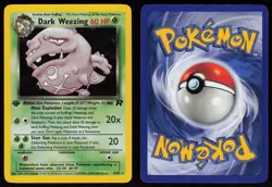 Dark Weezing 14/82 Rare Team Rocket Holo 1st Edition Pokemon - Image 3