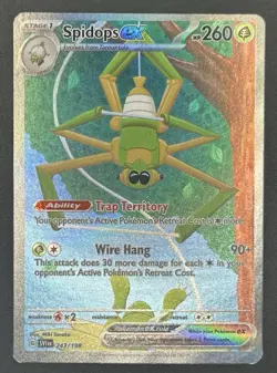Pokemon TCG Spidops ex 243/198 SV01: Scarlet & Violet Base Set Holo - Image 1
