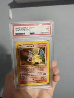 1999 Pokemon Game #4 Charizard-Holo PSA 7 NM 4/102 - Image 1