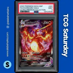 2019 POKEMON SWORD & SHIELD BLACK STAR PROMOS #SWSH261 CHARIZARD VMAX PSA 9 - Image 1