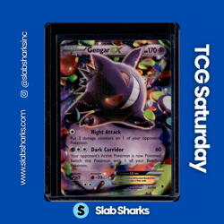 2014 POKEMON XY PHANTOM FORCES #34/119 GENGAR EX PROMO - Image 1