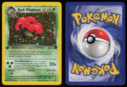Dark Vileplume 13/82 Rare Team Rocket Holo 1st Edition Pokemon - Image 3
