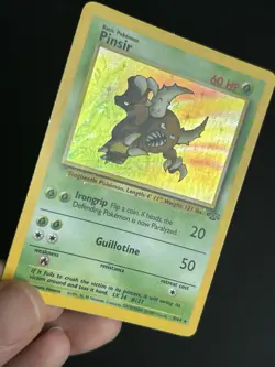 Pokemon TCG Pinsir 9/64 Jungle Holo Rare Unlimited 1999 WOTC MP - Image 3