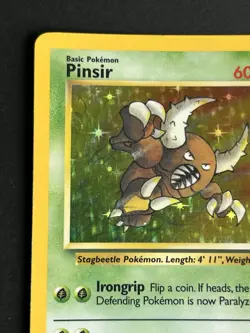 Pokemon TCG Pinsir 9/64 Jungle Holo Rare Unlimited 1999 WOTC MP - Image 4