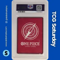 2024 ONE PIECE PROMO CARD MONKEY D. LUFFY 2ND ANNIVERSARY WINNER LEADER PSA 10 - Image 2