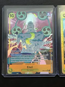 Enel One Piece EB02-052 + Event Alternate Alt Art x2 Card Lot English Not Manga - Image 2