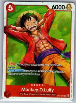 Monkey.D.Luffy ST21-014 SR English Starter Deck EX: Gear 5 - One Piece Card - NM - Image 1