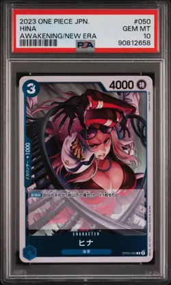 2023 One Piece CCG Hina OP05-050 Japanese Full Art PSA 10 Graded Card - Image 1