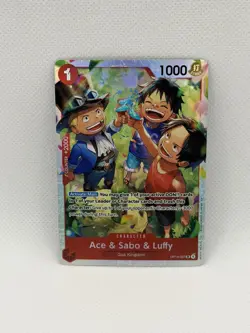 Ace & Sabo & Luffy OP13-007 - One Piece TCG English - SR Foil NM Near-Mint - Image 1