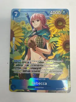 Bandai One Piece CCG Rebecca Parallel OP10-058 Royal Blood Foil Super Rare 4000 - Image 1
