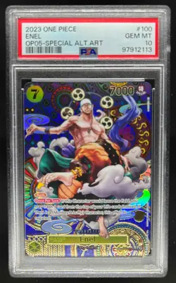 2023 One Piece Awakening of New Era Enel Special Alternate Art #OP05-100 PSA 10 - Image 1