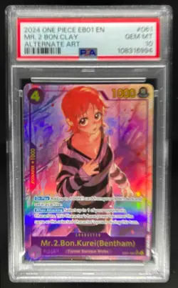 2024 One Piece Mr. 2 Bon Kurei Bentham Alternate Art #EB01-061 PSA 10 - Image 1