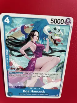Boa Hancock OP02-059 Paramount War Prerelease Stamp Rare One Piece pre-release - Image 2