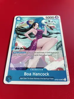 Boa Hancock OP02-059 Paramount War Prerelease Stamp Rare One Piece pre-release - Image 3