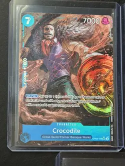 One Piece English Blue x7 Mixed Rarity Card Lot Crocodile Perona Tashigi + More - Image 2