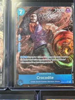 One Piece English Blue x7 Mixed Rarity Card Lot Crocodile Perona Tashigi + More - Image 3