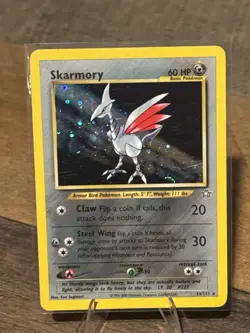 Skarmory Holo Rare 13/111 Neo Genesis WOTC Pokemon Card LP+ Vintage - Image 1