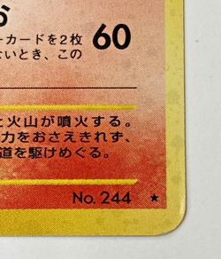 Auth Pokemon Card Entei Lv.38 No.244 Old Back Japanese from Japan - Image 3