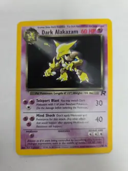 Dark Alakazam 1/82 Team Rocket Holo Rare Pokemon Trading Card - Image 1