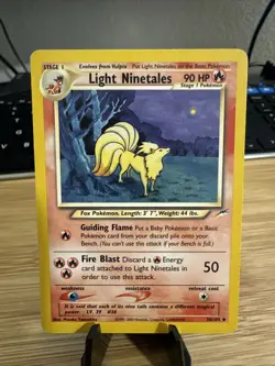 Light Ninetales 50/105 Neo Destiny Regular - Pokemon Card - Image 1