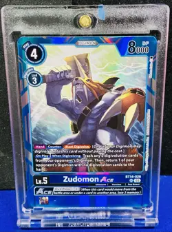 Digimon Card Game - Zudomon Ace BT14-026 Blast Ace Super Rare Holo - PACK FRESH - Image 1