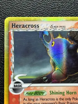 Heracross (Delta Species) 3/101 Dragon Frontiers Holo Pokemon Card 2006 MP - Image 3