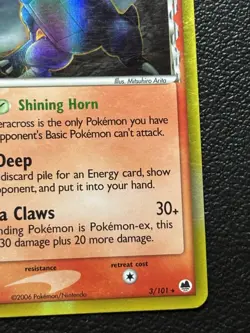 Heracross (Delta Species) 3/101 Dragon Frontiers Holo Pokemon Card 2006 MP - Image 5