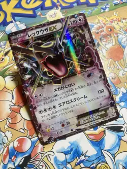 Pokemon Card Japanese Shiny Rayquaza EX 122/XY-P PROMO HOLO - Image 2