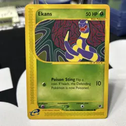 Pokemon Card Expedition Base Set E Series Ekans 108/165 WOTC - Image 1