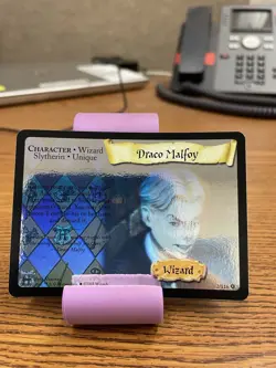 Harry Potter Trading Card Game Draco Malfoy Holo 3/116 - Image 1