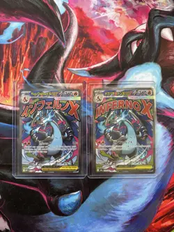Pokemon TCG Mega Charizard X Inferno X Card Lot 2 Cards English Japanese - Image 1