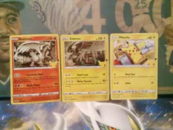 Pokemon tcg 3 25th anniversary pokemon cards pokemon tcg - Image 1