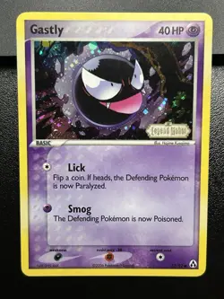 Gastly 52/92 EX Legend Maker Stamped Reverse Holo Pokemon TCG Card NM - Image 2