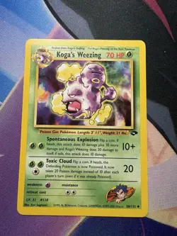 Pokemon TCG Koga's Weezing 50/132, Gym Challenge, Regular Card #0082 - Image 1