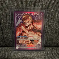 Op14-060 - Donquixote Doflamingo Leader Alt Art One Piece Card English - Image 1
