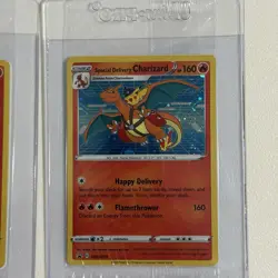 Pokemon TCG Special Delivery Charizard SWSH075 Promo Cards - Good Centering - Image 3